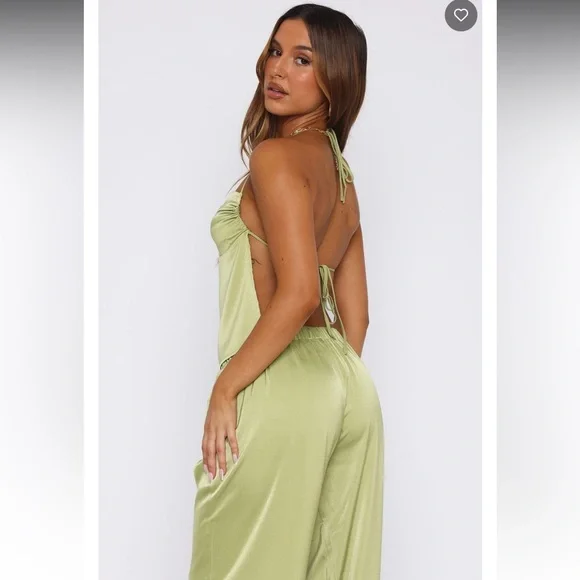 Satin green set - Picture 5 of 5